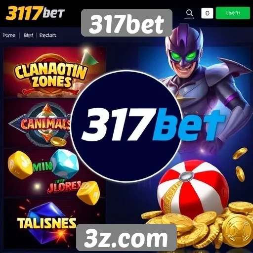 Diversidade de jogos disponíveis na 317bet