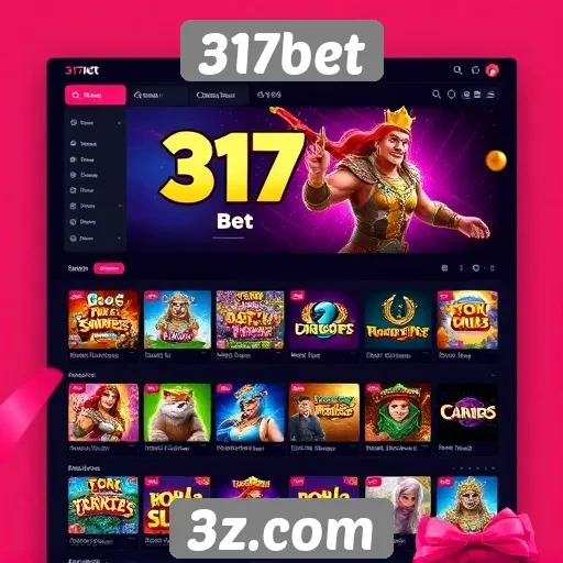 Interface do usuário no site 317bet